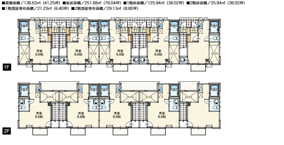 内階段 10世帯タイプの間取り